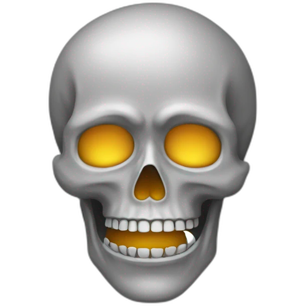 Tête de mort en chat emoji