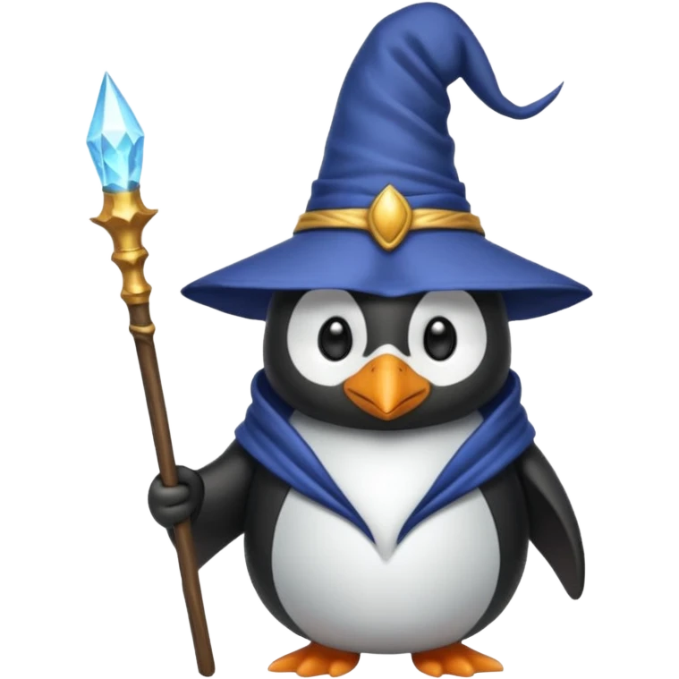 Penguin Wizard emoji