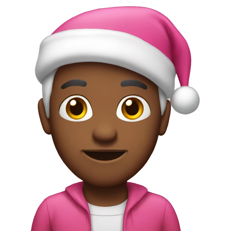 Santa pink emoji