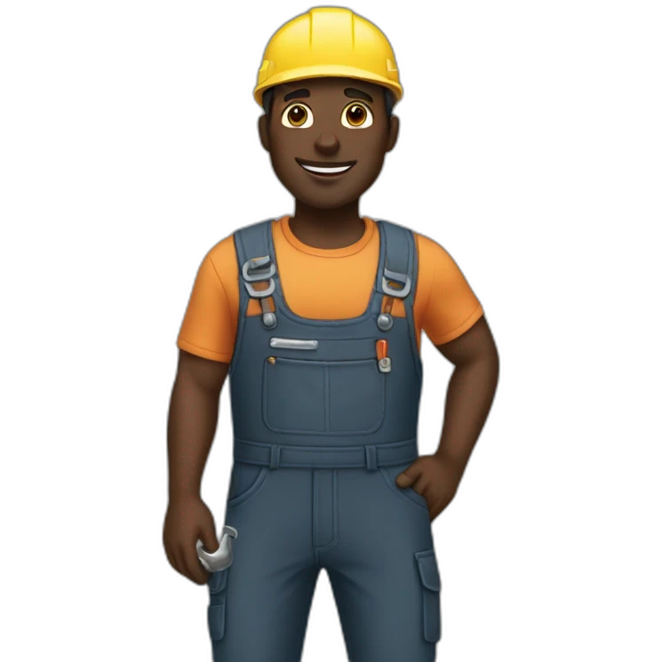 mechanic black skin emoji
