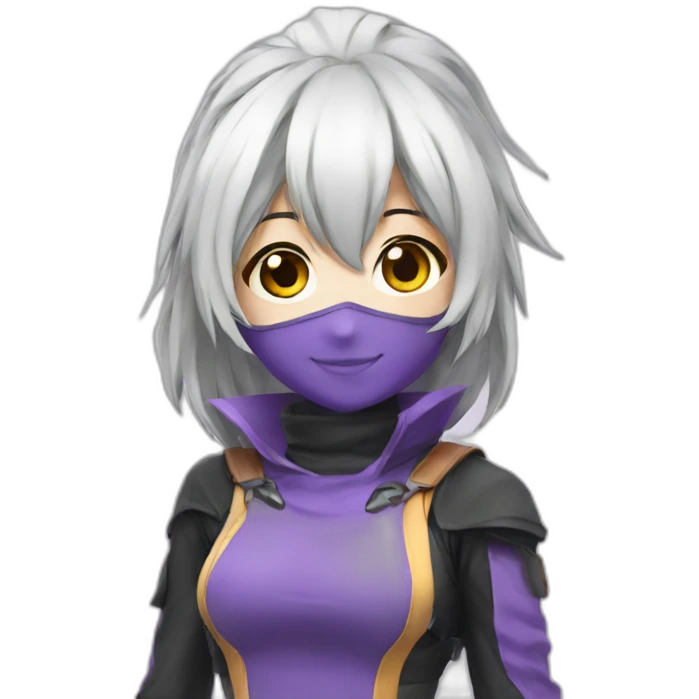 Anime cosplay girl emoji