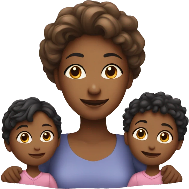 mother and two children, a boy and a girl emoji