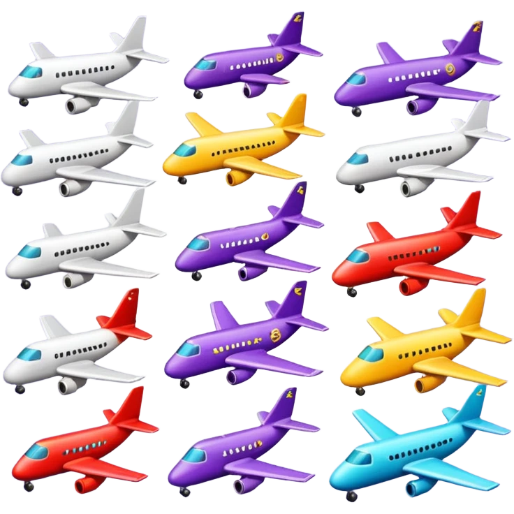 Twitch channel emojis for an aviation themed discord emoji
