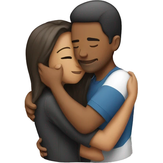 Couple hugging emoji