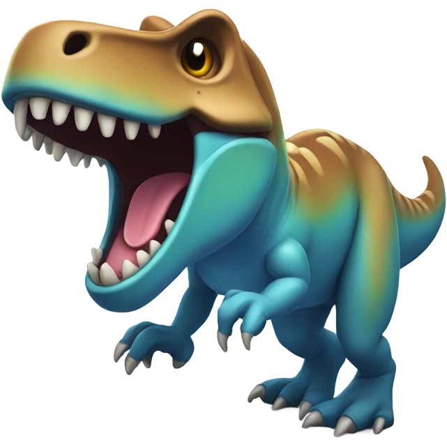 laughing trex emoji