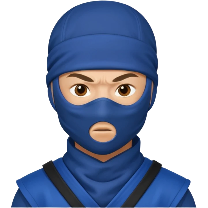 ninja in blue outfit emoji