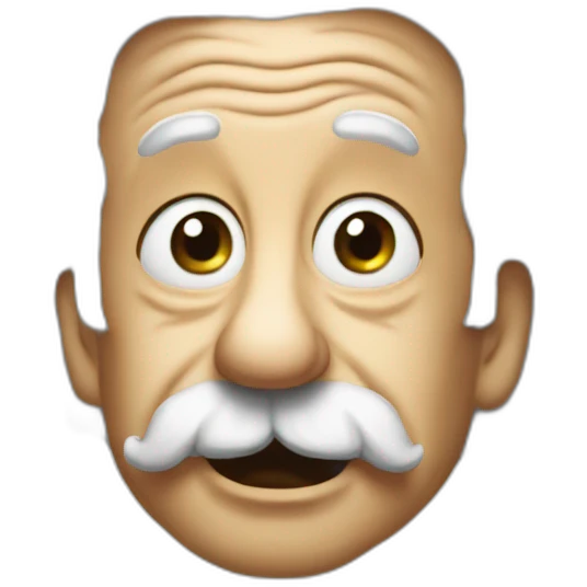 Einstein super funny face emoji