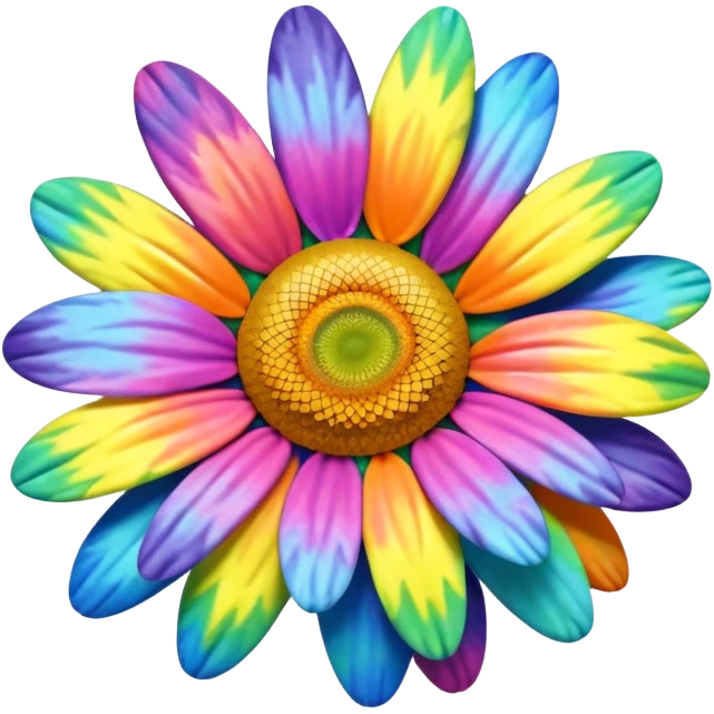 Tie dye daisy vdub  emoji