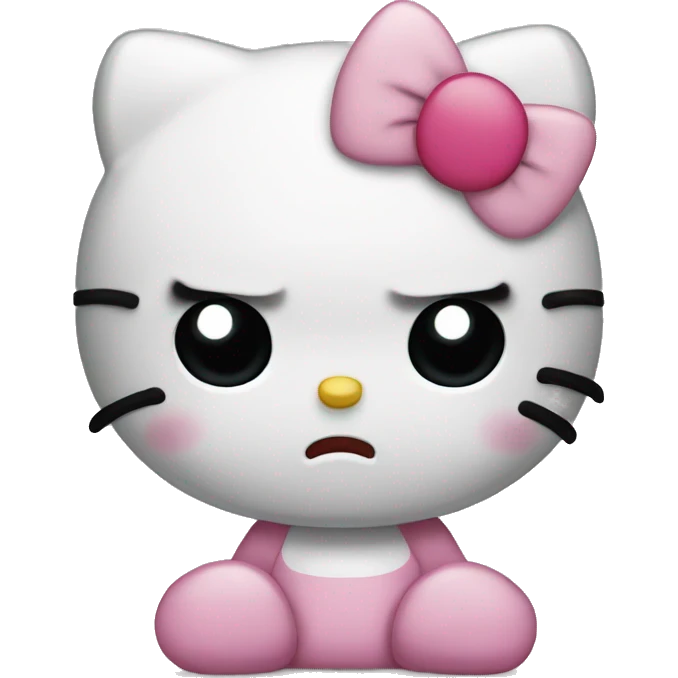 Hello kitty sad emoji
