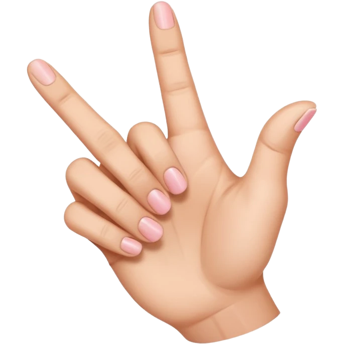 This emoji:🤙 but the lowest tumb is cut emoji