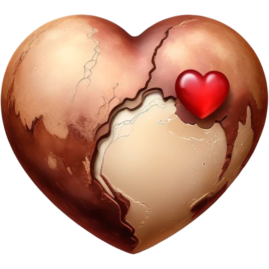 heart shape pluto planet emoji