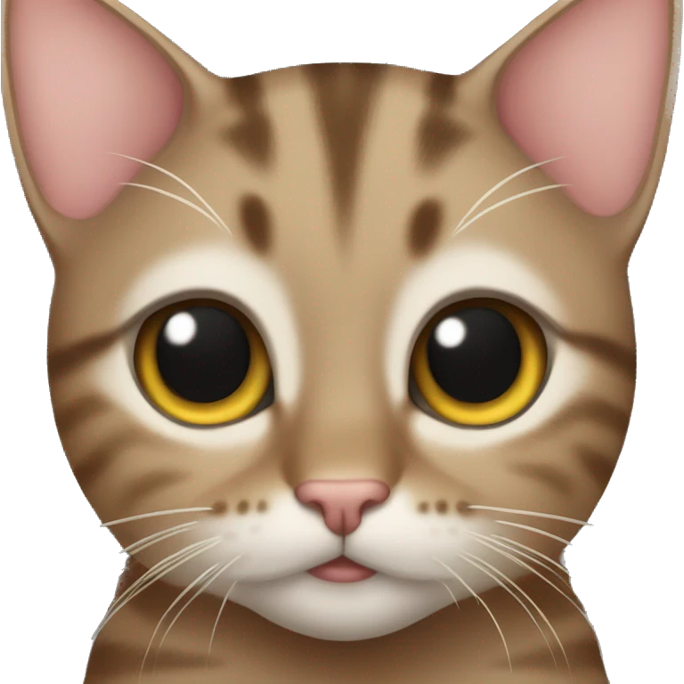tabby cat with cute eyes and little wings  emoji