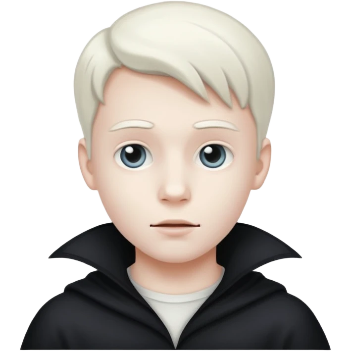 Boy with white phantom emoji