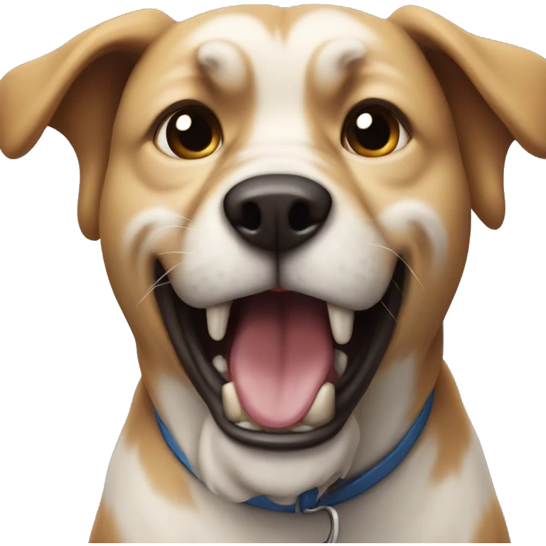growling dog emoji