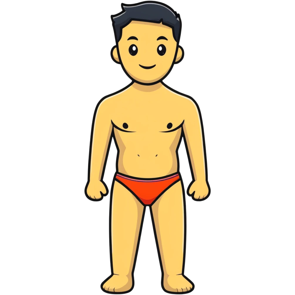 Man in bikini emoji