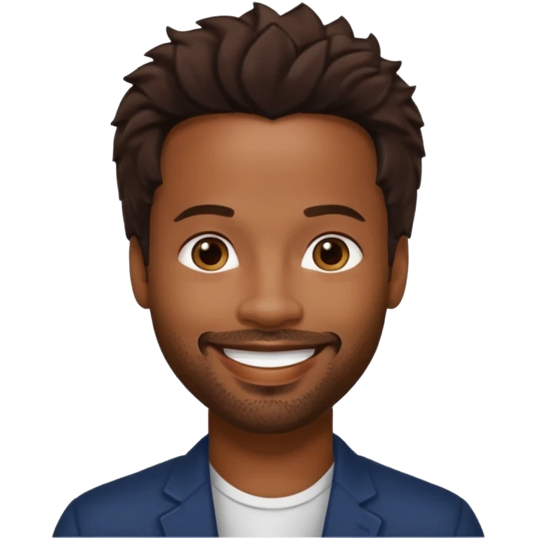 Shawn Wayans with dark brown hair emoji