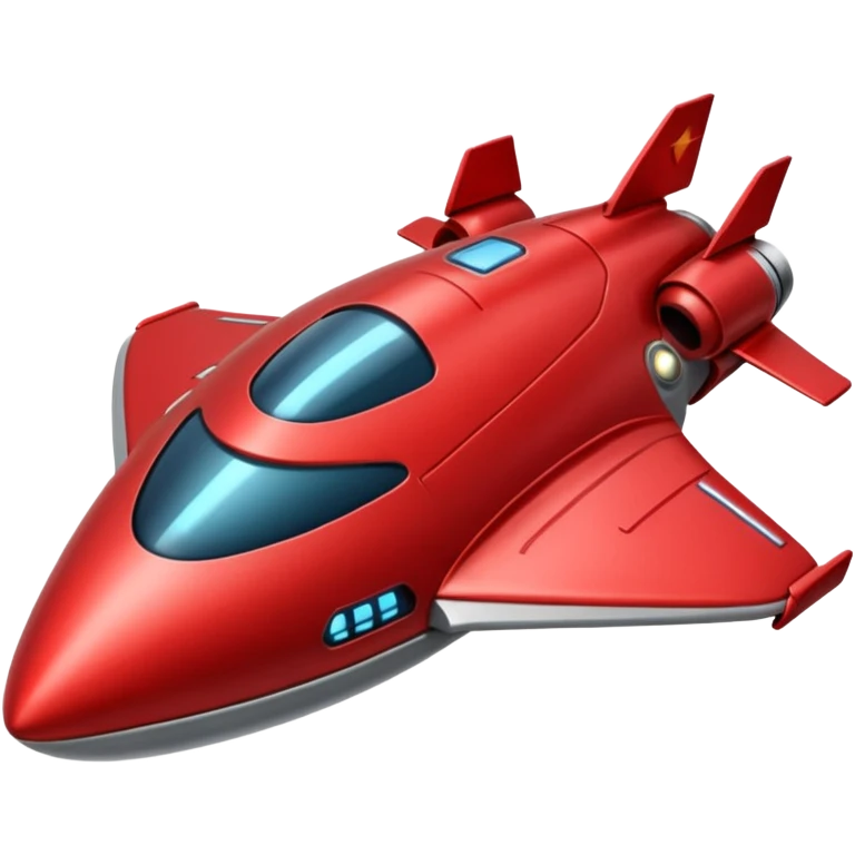 red spaceship emoji
