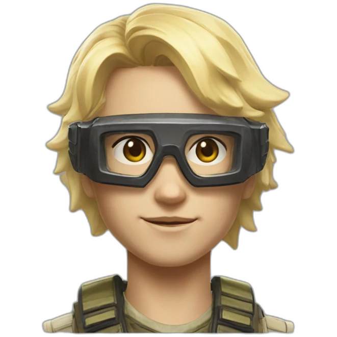Apex legends soldat blond brille emoji
