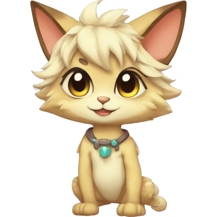 Anthro cool cute kawaii LiLaiRa-Modern-Vernid-Fakémon Full Body emoji
