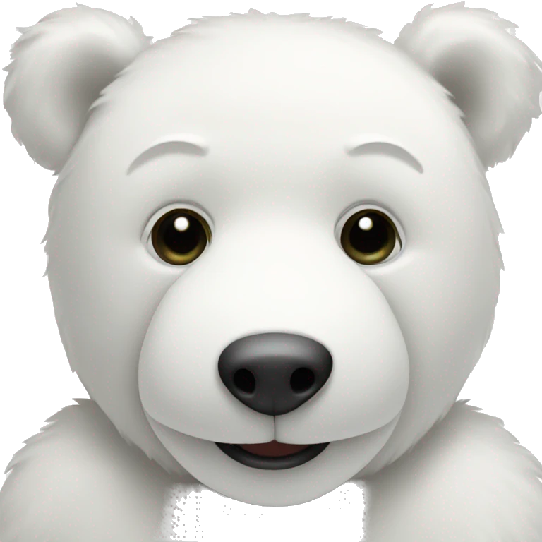White teddy bear emoji