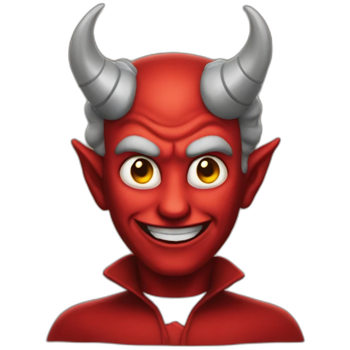 john riccitielo as the devil emoji