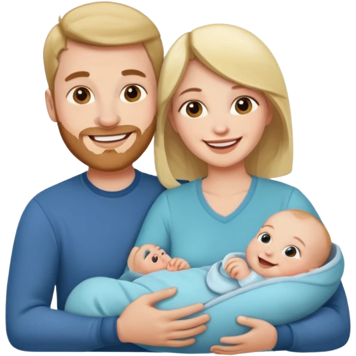 husband wife baby emoji