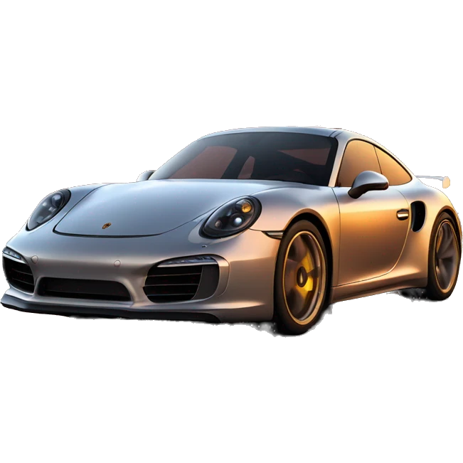 Porsche in a sunset  emoji