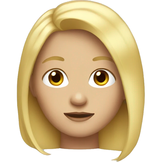 Blond hair emoji