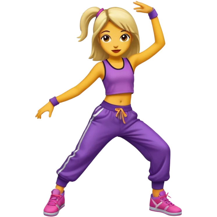 street dancer girl emoji