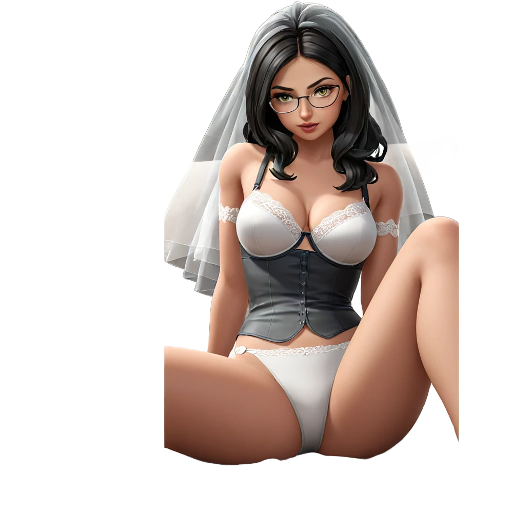 sitting girl in lingerie emoji
