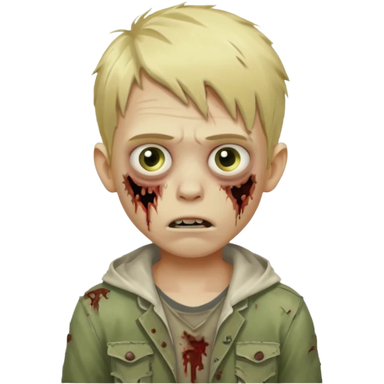boy zombie with blonde hair emoji
