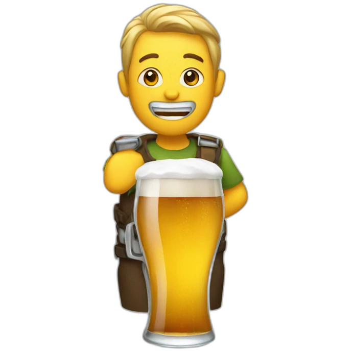No with beer emoji