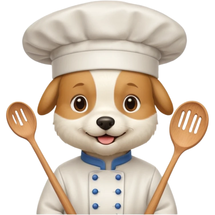 chef white dog emoji