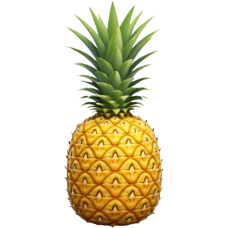 A pineapple flipped 180 degrees clockwise around the y axis  emoji