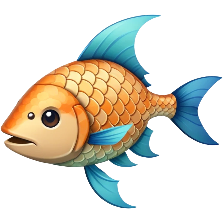Steve from Minecraft as a fish ￼ emoji