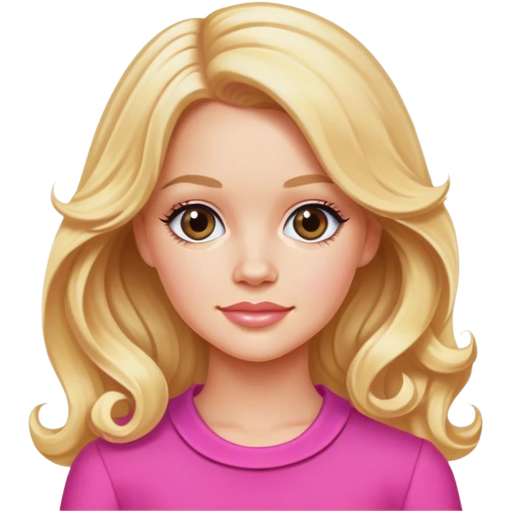 Elle woods with wavy blonde hair  emoji
