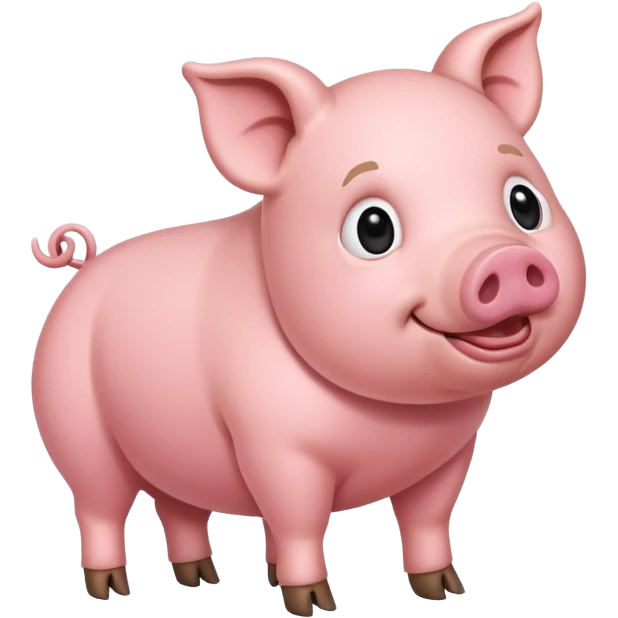 Pig full body emoji
