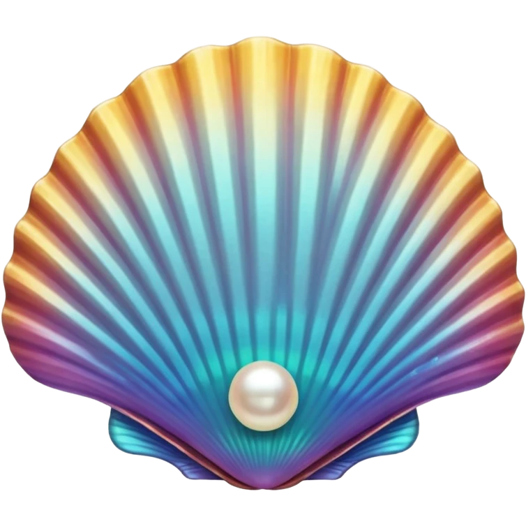 Scallop shell with pearl  emoji