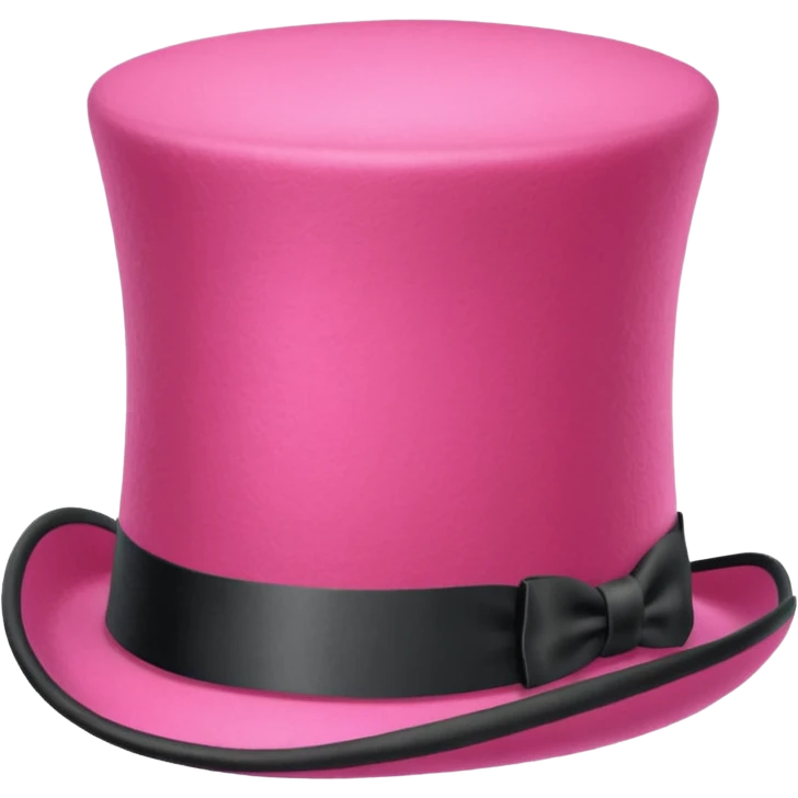 Pink top hat emoji
