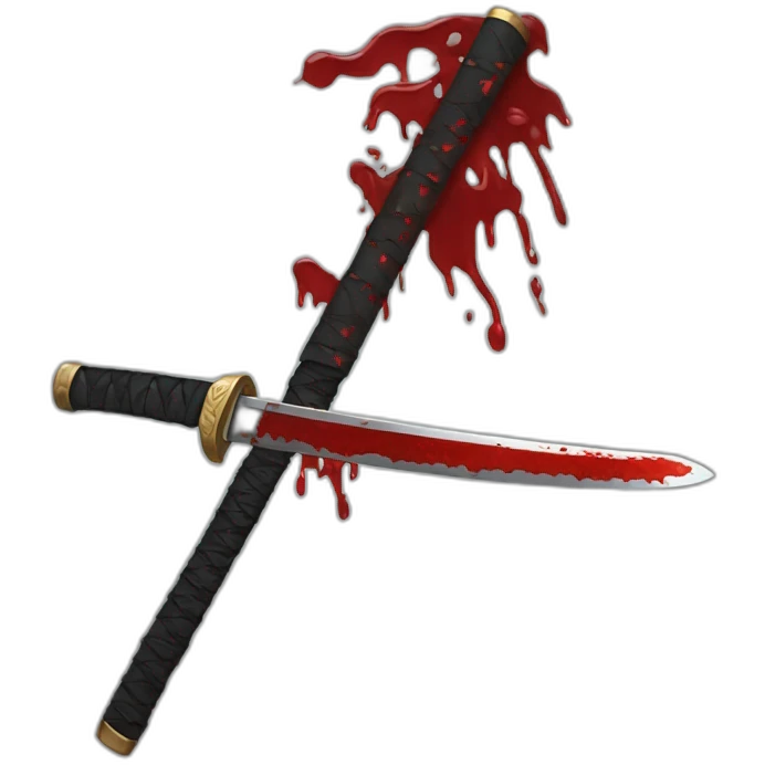 Bloody katana  emoji