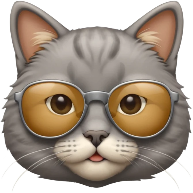 Cat wearing sunglasses emoji