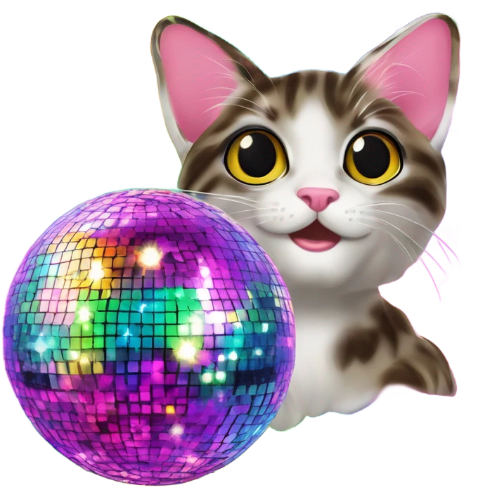 Lisa Frank disco ball ￼￼ emoji