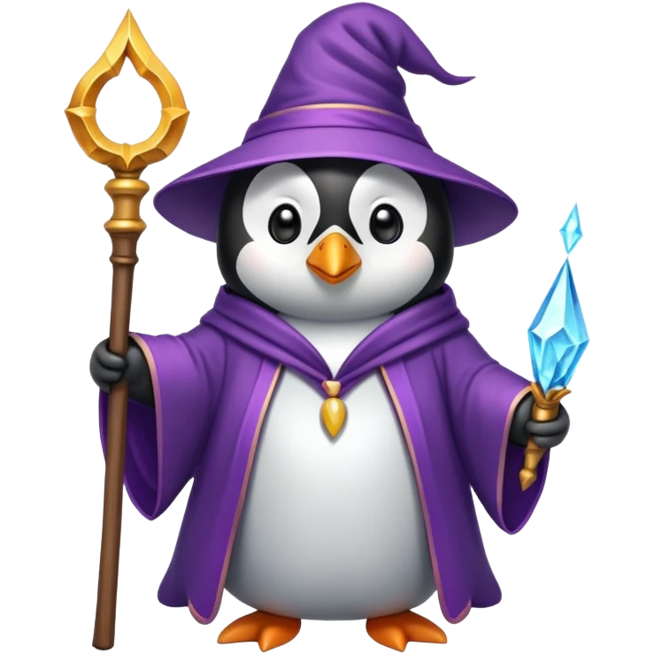 penguin wizard emoji