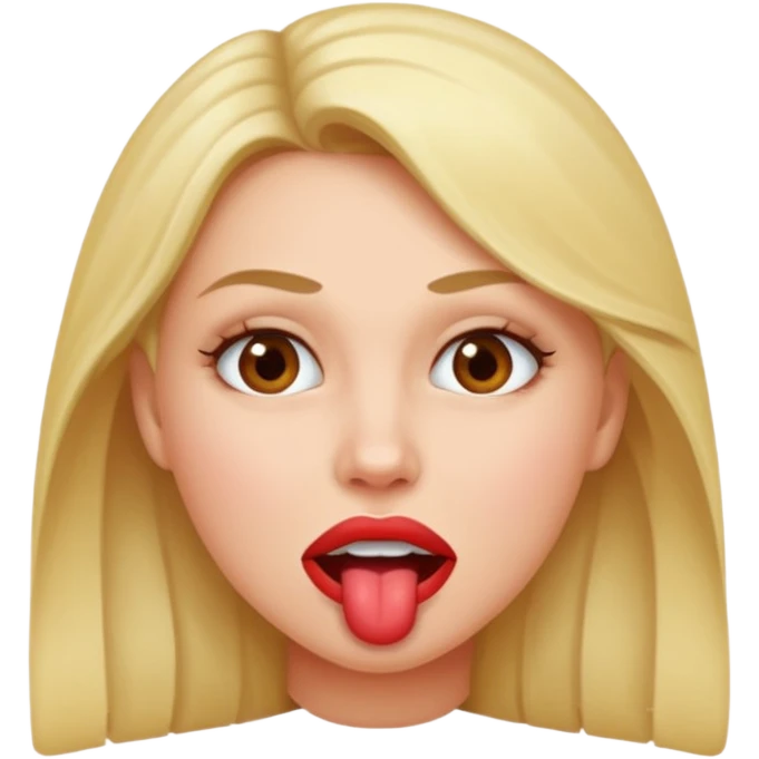 Biting her emoji