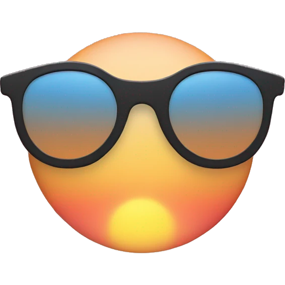 sunset with sunglasses emoji