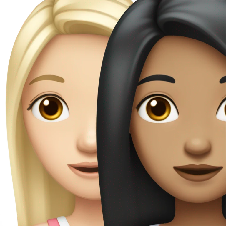 a sweet looking girl with pale skin with a little tan . long black hair thats straight with almond shaped , brown, dark eyes ￼ emoji