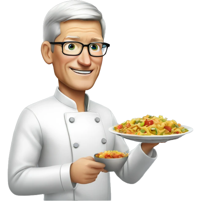 tim cook cooking emoji