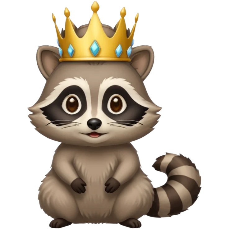 racoon queen emoji