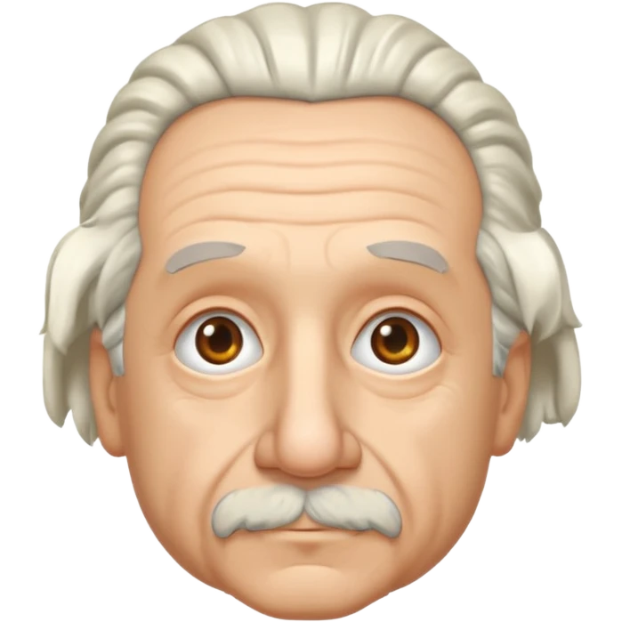 Einstein character front view emoji