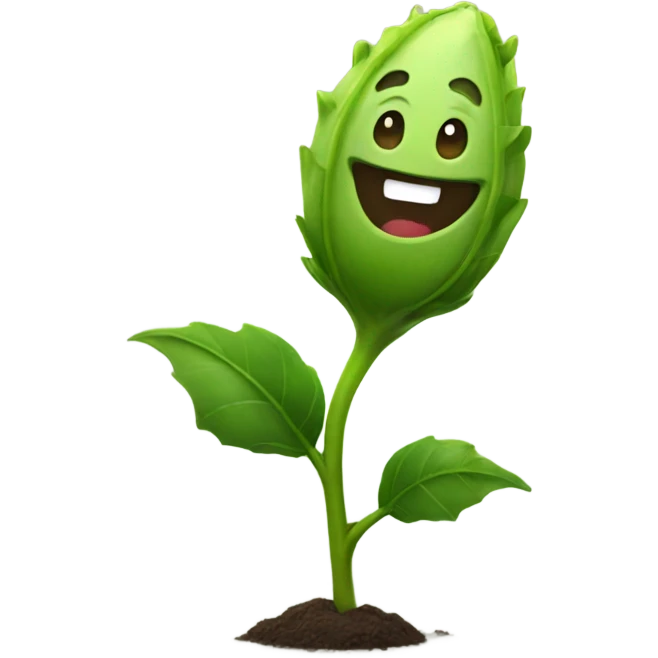 Laughing plant emoji